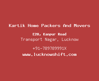 Kartik Home Packers And Movers, Transport Nagar, Lucknow