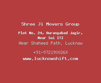 Shree Ji Movers Group, Amar Shaheed Path, Lucknow